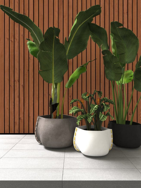 Blinde Design Stitch 125 Concrete Planter - Graphite Finish - BLD.1.P.STI.125.Y.GH